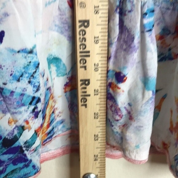 Soft surroundings ladies soft knit bell sleeves colorful top size XL - Picture 9 of 13